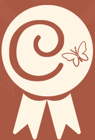 Selo ilustrado do certificado Crisálida